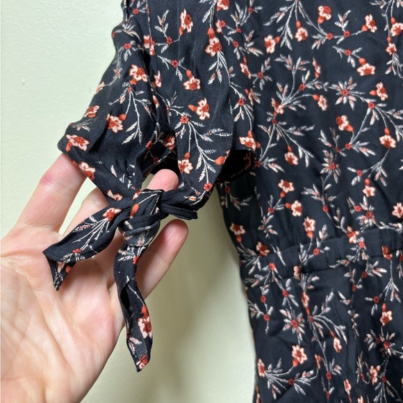 Anthropologie Rebecca Taylor Scarlett Tie-Sleeve Floral Mini Dress - Medium - Picture 8 of 14